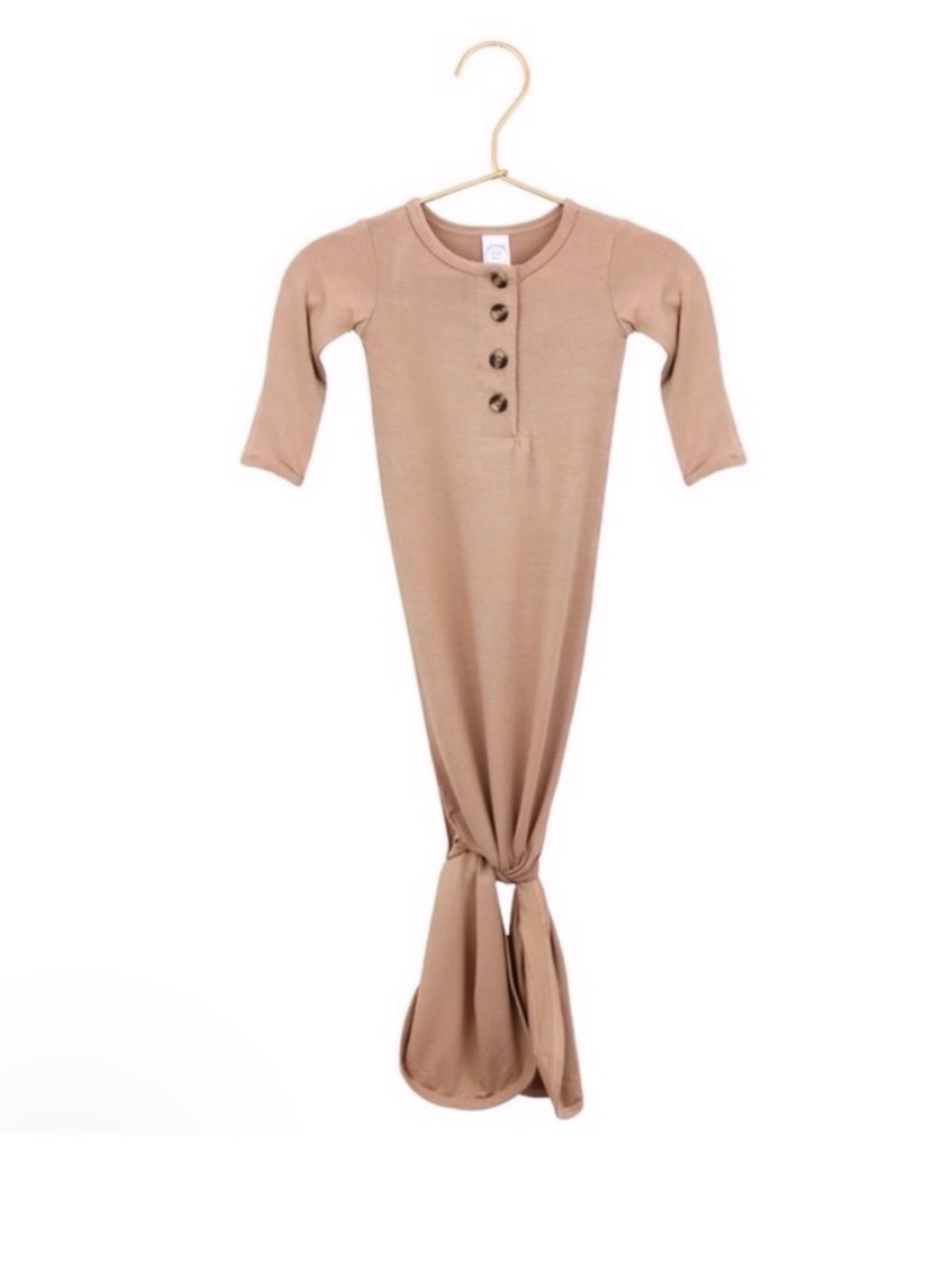 Lou Lou And Company Dylan Knotted Gown Newborn to 3 months